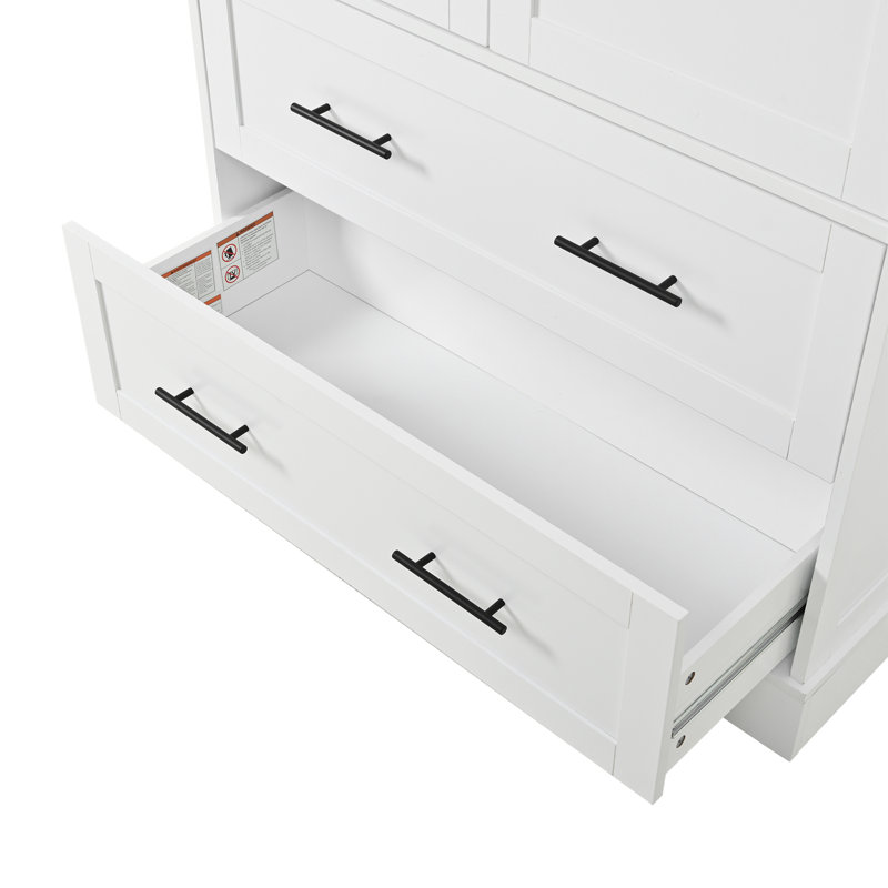 Armoire de rangement Farmhouse, Blanc