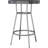 Wood Summit Dining Pub Table Set, 30" Round Top With Chrome Metal Base, Black