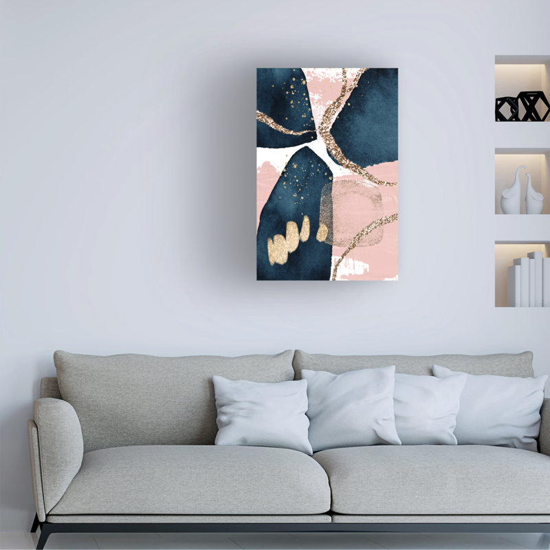 Rouleau de bolognaise, rose, rose sur toile