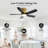 42" Ceiling Fans With LED Light 3 Colors Dimmable, 5 Blades Flush Mount Low Profile Ceiling Fan With Remote Contorl, Quiet Reversible DC Motor, Modern Ceiling Fans For Bedroom, Patio (Gold+Black)