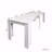 Extendable White Dining Table (Up to 118.5" Long)-76583149