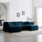 U-Shaped Sectional Sofa W/Reversible Footrest