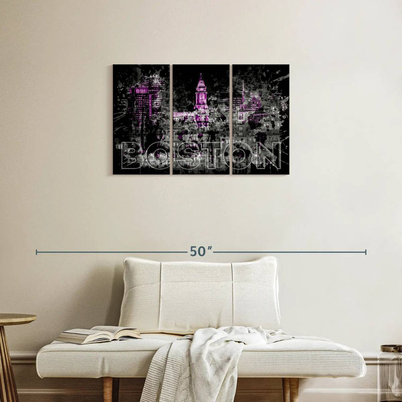 Sebbie Boston Skyline Pop, H 20 po x l 33 po