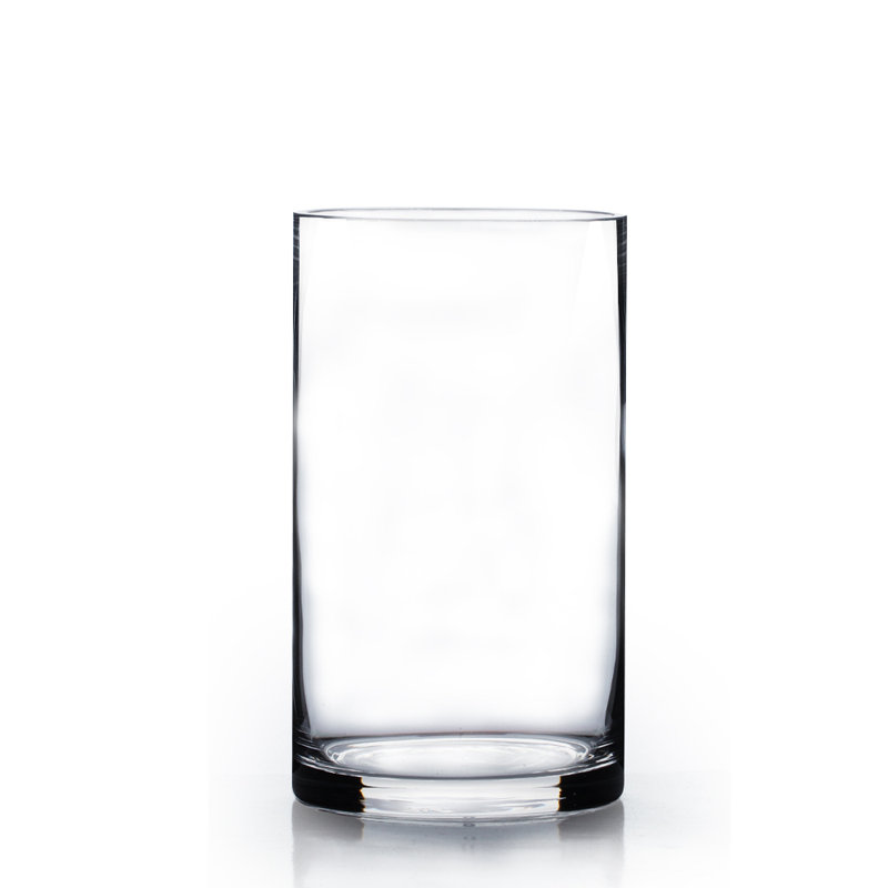 Vase en verre intérieur / extérieur Broadalbin, H 8 po x l 4 po x P 4 po