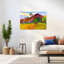 Tahitian Landscape Classic Colorful Serene Palm Landscape Summer Wall Art Print by Paul Gauguin - Wrapped Canvas Print-1004342106