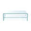 Table basse en verre avec tablette Ramona