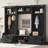 4-In-1 Detachable Hall Tree With Storage And 7 Hooks, Multiple Functions Hallway Coat Rack With Storage Drawers And Cabinet Shoe Bench For Entryway Hallway-1350616523