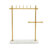 Marble Gold Jewelry Stand with Rectangular Base