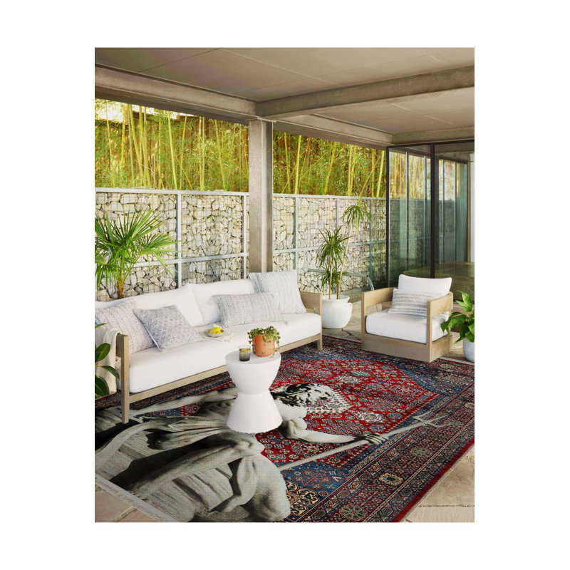Tapis décoratif lavable à la machine, Sous-tapis rectangulaire 5 pi 1 po x 7 pi 7 po inc