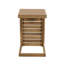 Table de bout en C brun