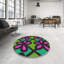 Tapis vert/rose/bleu à motif-1799222618