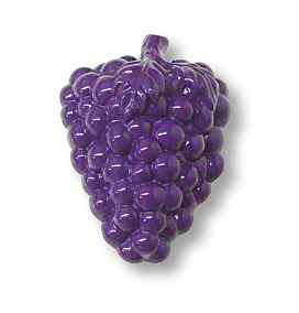 (5 Pack) 1-1/4 inch Purple Grape Cluster Knob