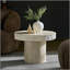 Table basse ronde en fibre de verre