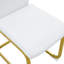 Ensemble de table et de chaises moderne et minimaliste moderne avec table de salle à manger rectangulaire blanche luxueuse et chaises douces et confortables, idéales pour les salles à manger, les salons, les terrasses et les cuisines, alliant design é