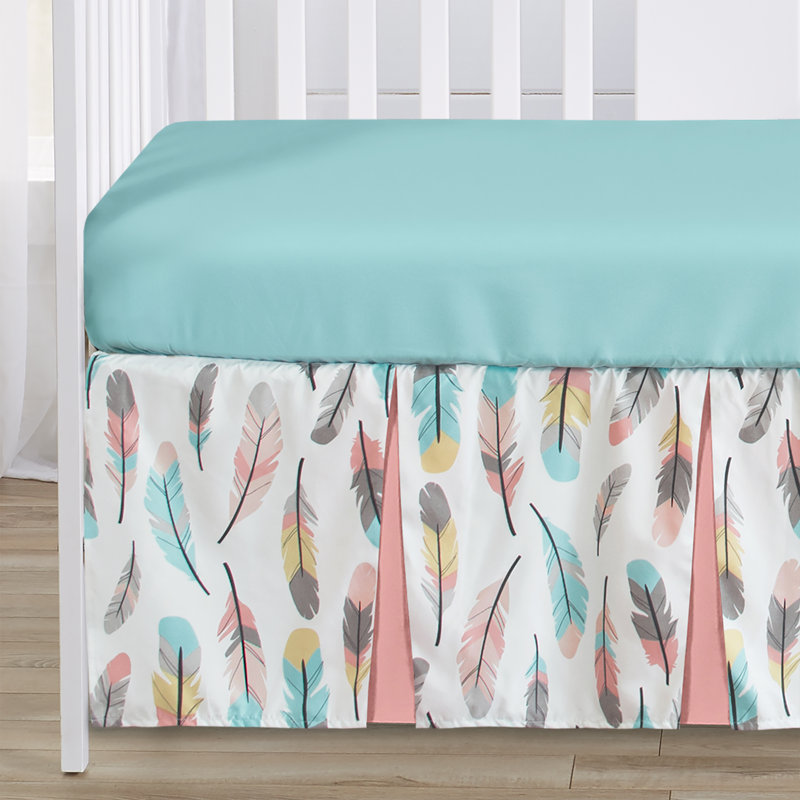 Feather 4 Piece Crib Bedding Set