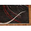 Tapis brun en laine noué à la main de conception unique 3 pi 10 po x 4 pi 9 po New Age