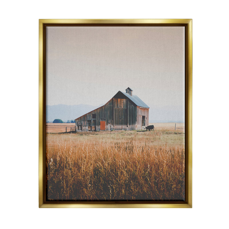 Art mural sur toile Stupell Industries, H 21 po x l 17 po x P 1,7 po, Cadre flottant doré