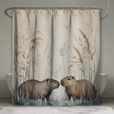 Rideaux de douche Capybara