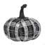 7 x 7 x 7 po tissu citrouille à carreaux noir et blanc clair, pour la décoration d'Halloween des Fêtes
