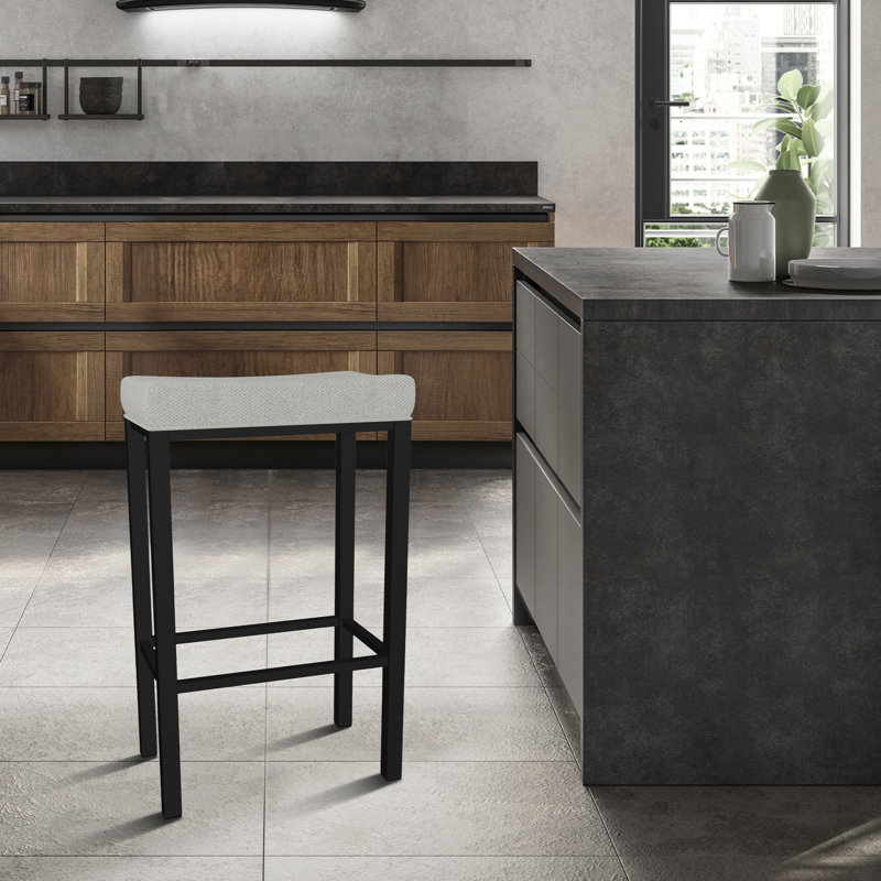 Groveland Bar & Counter Stool, Counter Stool (26" Seat Height), Irish Mist Seat/Sable Onyx Frame