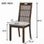 Ensemble de 2 chaises de salle à manger rustiques