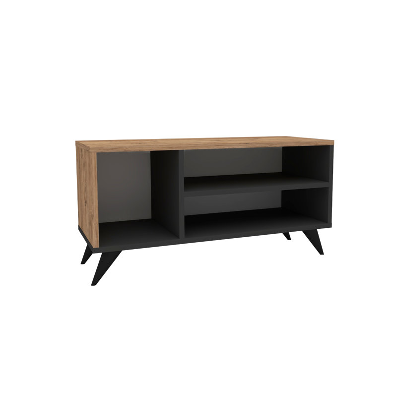 Loralee 7 Pair Shoe Rack, Atlantic Pine & Anthracite