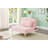 Convertible Single Sofa Bed Futon With Teddy Fabric And Gold Metal Legs For Small Spaces