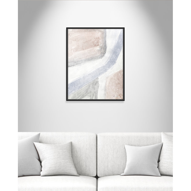 Helmsford Soften 1 - reproduction sur toile avec cadre flottant, Noir, H 29,5 po x l 23,5 po x P 2 po