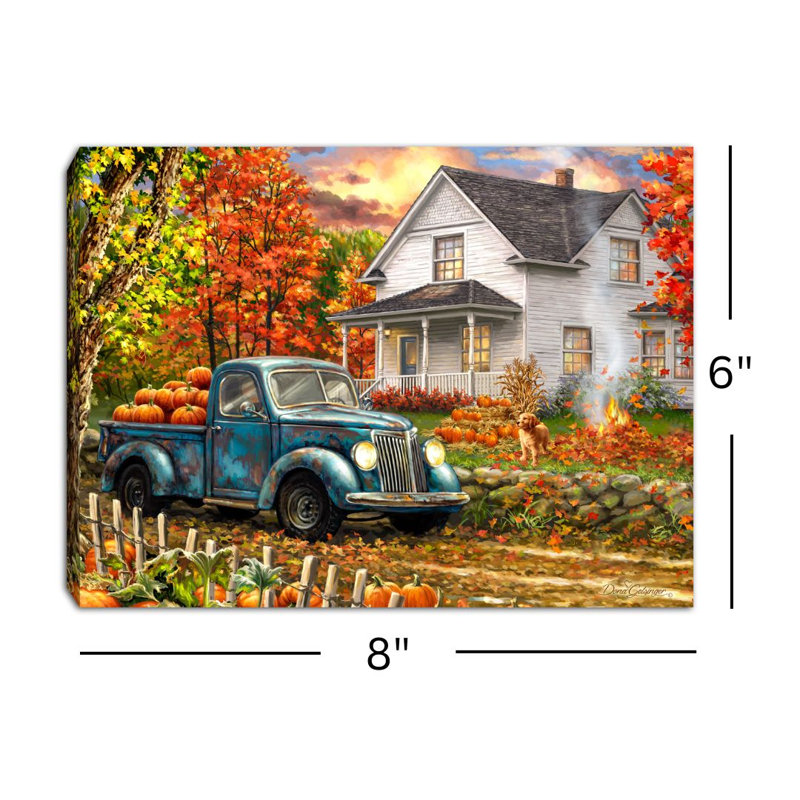 Toile à dos de chevalet 8 x 6 Farmhouse Memories