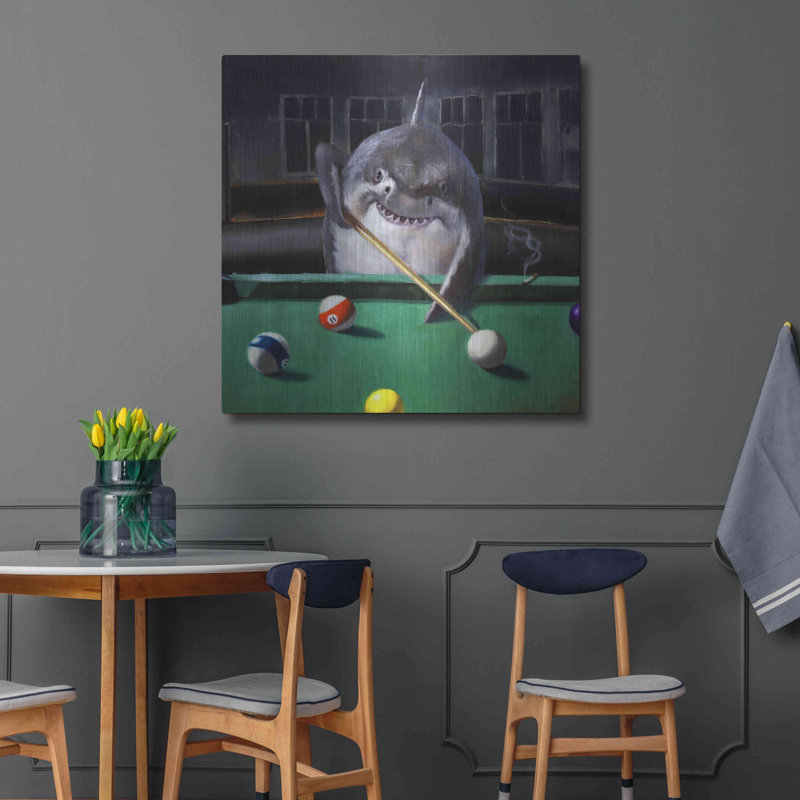 «Pool Shark» par Lucia Heffernan, H 36 po x l 36 po