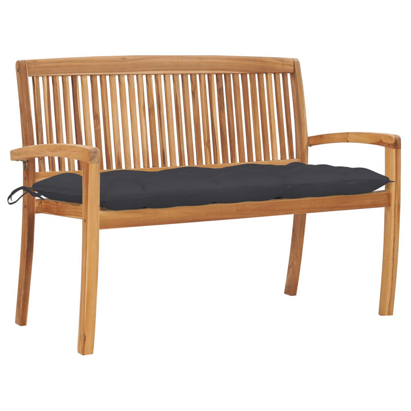 Banc de jardin en teck Bryant-Rivers, Taupe