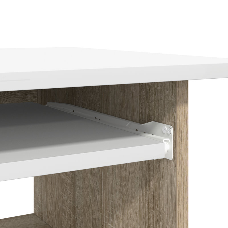 Desk Engineered Wood, White, Computer Desk