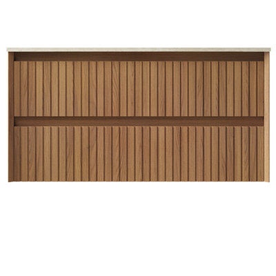 Armoire murale 36 po avec 2 tiroirs, grain de bois de chêne brun | Idée de cadeau