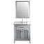 Ensemble de meuble-lavabo simple 31 po avec miroir Hamil-27063444