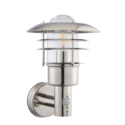Elena Chrome 32.5cm H Outdoor Wall Lantern