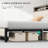 Naumann Upholstered Bookcase Storage Bed-930087538-932650335