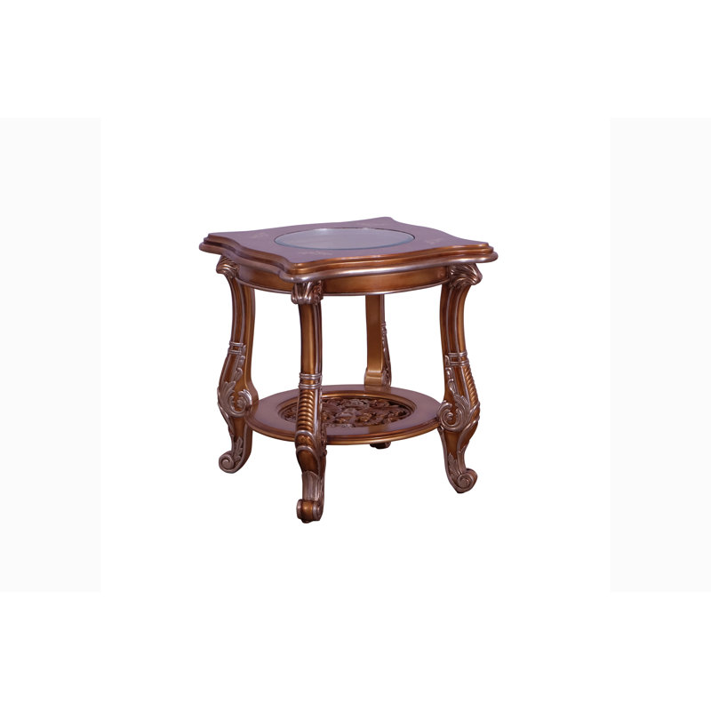 Saint Germain Glass End Table