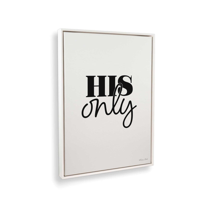 «His Only» par Susan Ball, reproduction d'art, L 36 x H 48, Blanc, Toile avec cadre
