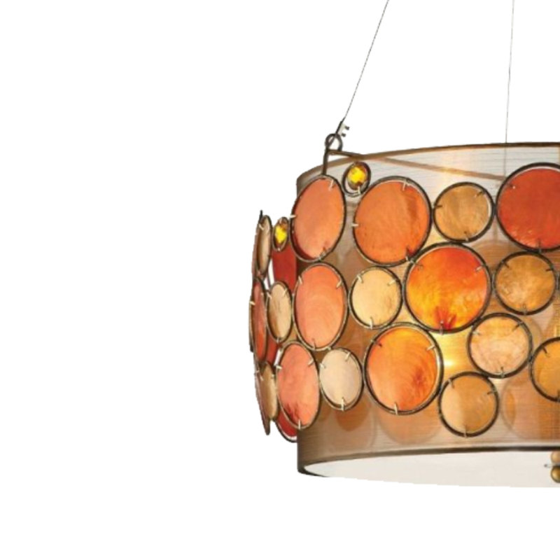 Clermonte 3 - Light Dimmable Drum Chandelier