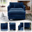 Fauteuil surdimensionné en chenille de 41 po avec repose-pieds - confort et style moelleux pour l'espace de vie-2030749565