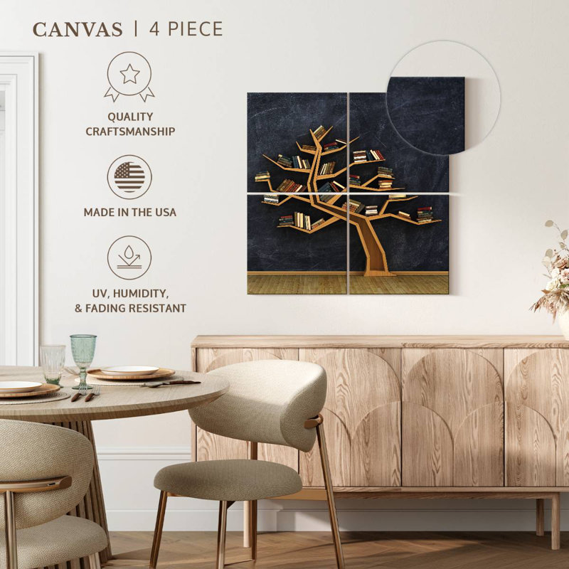 Tree Bookshelf, 26" H x 26" W