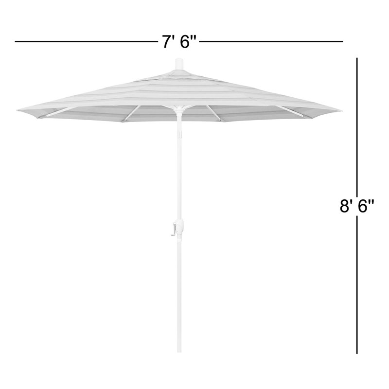 Parasol sunbrella de marché 7,5' Wallach, Toile bleu marine Sunbrella®