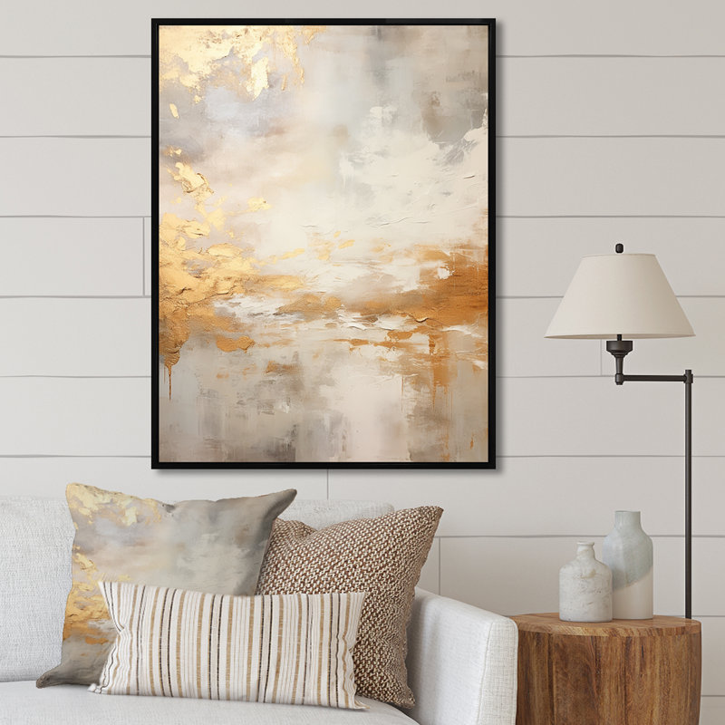 «Magic Sky Simplicity» sur toile, H 40 po x l 30 po x P 1,5 po, Cadre flottant noir