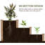 Aalimah 470L Raised Garden Bed, 3-Tier Planter Kit, 124 x 124 x 56 cm
