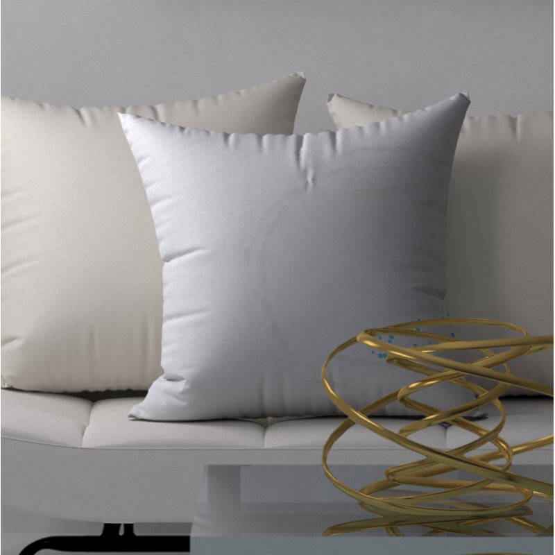 Housse de coussin décorative carrée simple et étincelante, 18" x 18"