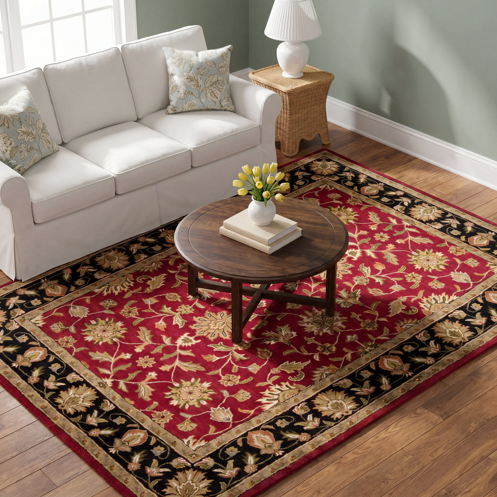 Byler Handmade Wool Rug, Rectangle 9' x 13'
