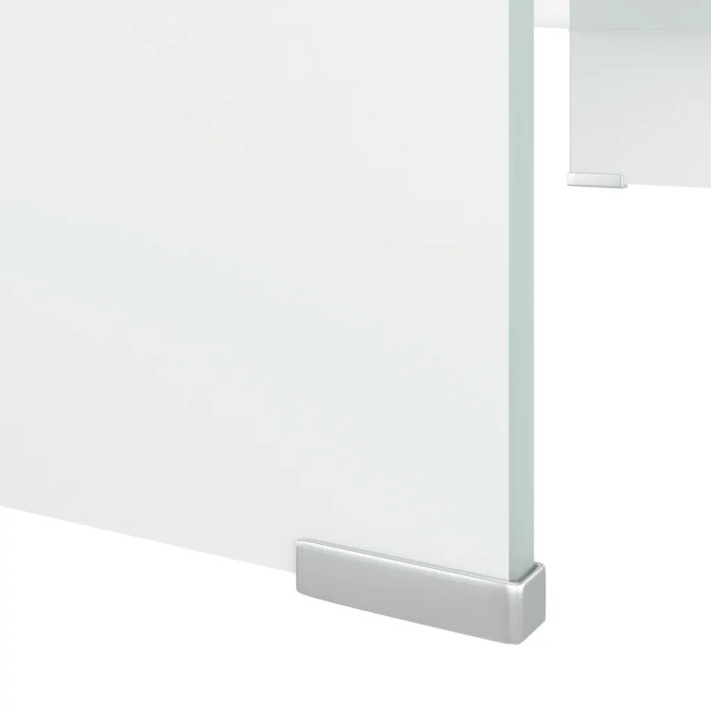 Wakeland TV Stand/Monitor Riser Glass, 80cm, Transparent
