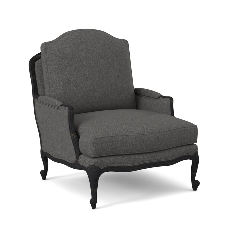 Fauteuil St. Helena, Espresso, Ivoire pétillant