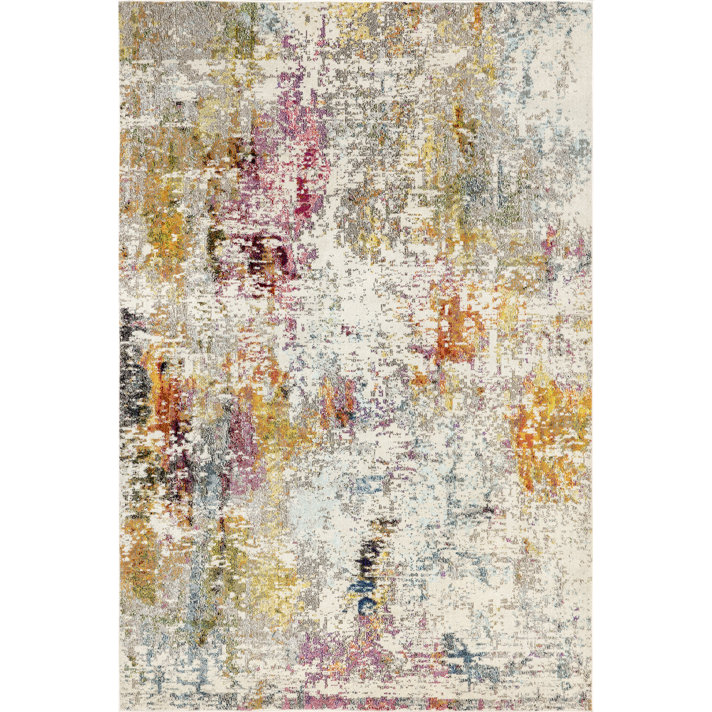 Wrought Studio Vita Abstract Area Rug for Living Room Bedroom Dining