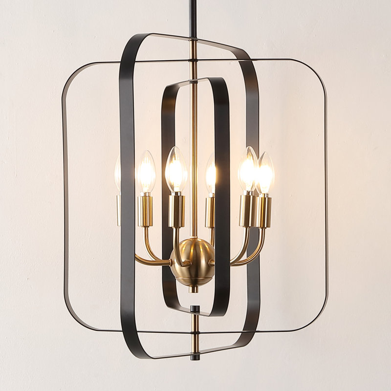 Lustre géométrique à 5 lumières Vashtia